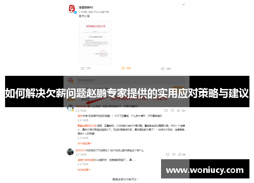 如何解决欠薪问题赵鹏专家提供的实用应对策略与建议